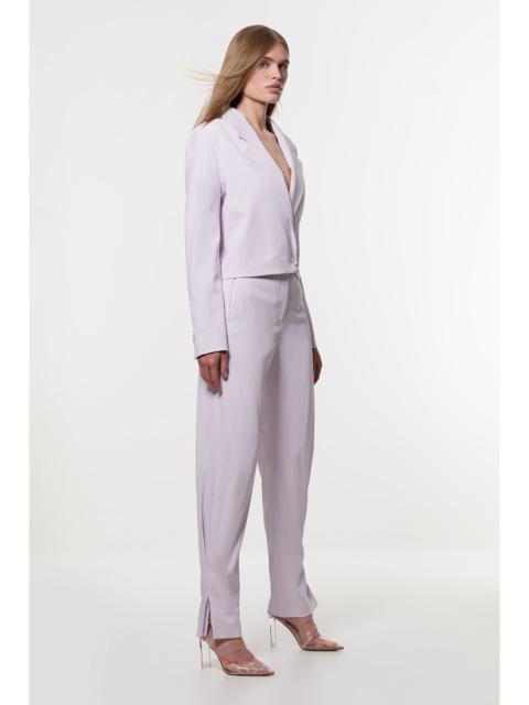 KAREN MILLEN Digital Ophelia Polished Tailored Ankle Detail Trouser