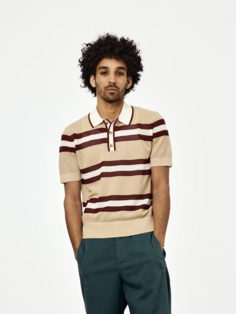 Dries Van Noten MERCY STRIPE POLO (BEIGE)