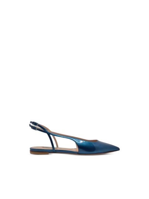 CASADEI pointed-toe slingback ballet flats