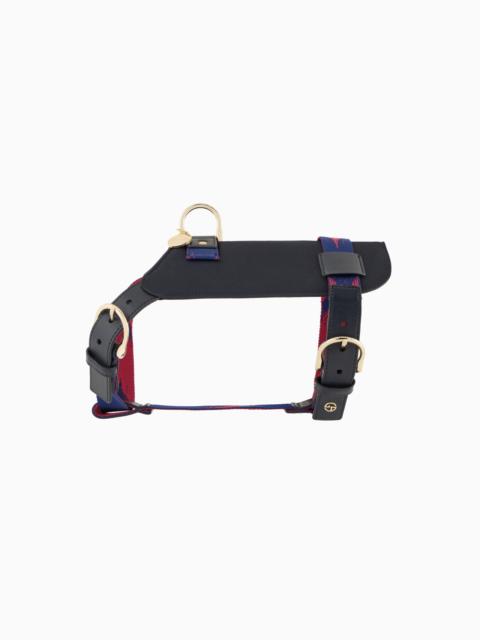 GIORGIO ARMANI Poldo x Giorgio Armani harness in Ikat jacquard and leather