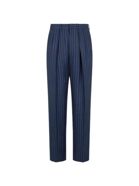 TOM FORD striped pleated trousers