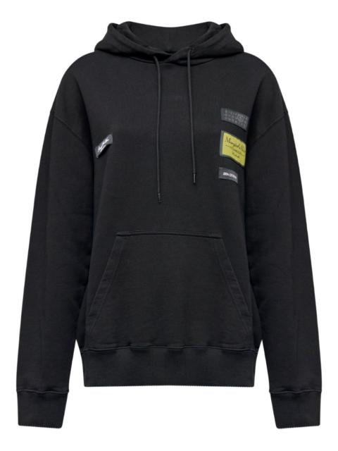 MM6 Maison Margiela patch hooded hoodie