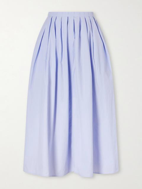Proenza Schouler Austin Pleated Cotton-blend Poplin Skirt