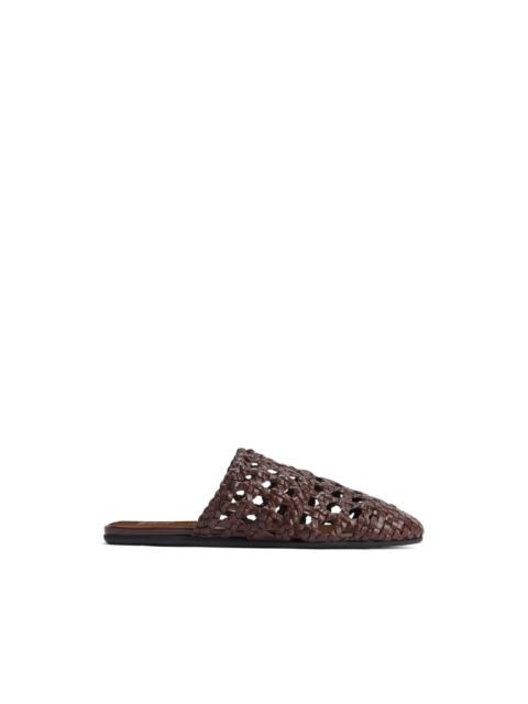 Giuseppe Zanotti hand-woven cage slipper