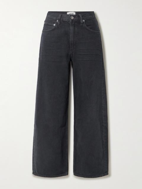 AGOLDE Low Curve Crop High-rise Wide-leg Jeans