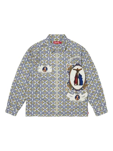 Supreme Supreme FW26 Devotion Flannel Zip Up Shirt 'White' SUP-FW26-043-WHT