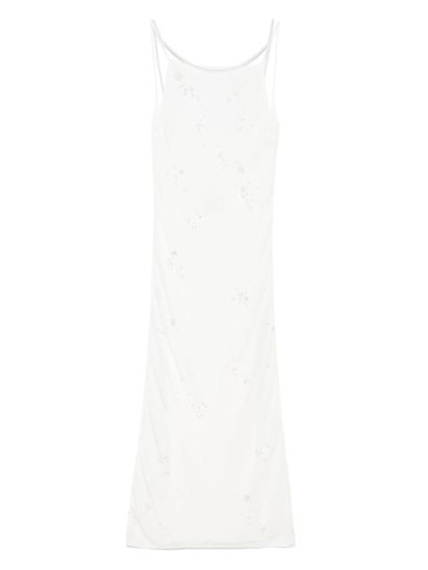 BERNADETTE pearl-embroidered maxi dress