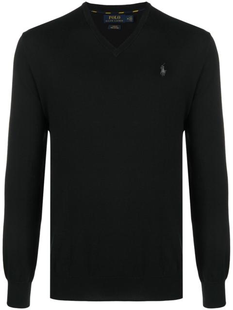 Polo Ralph Lauren logo embroidered cotton jumper