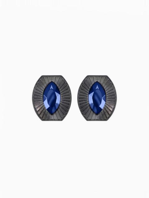 GIORGIO ARMANI EARRINGS IN TIN ALLOY AND BRASS WITH GLASS