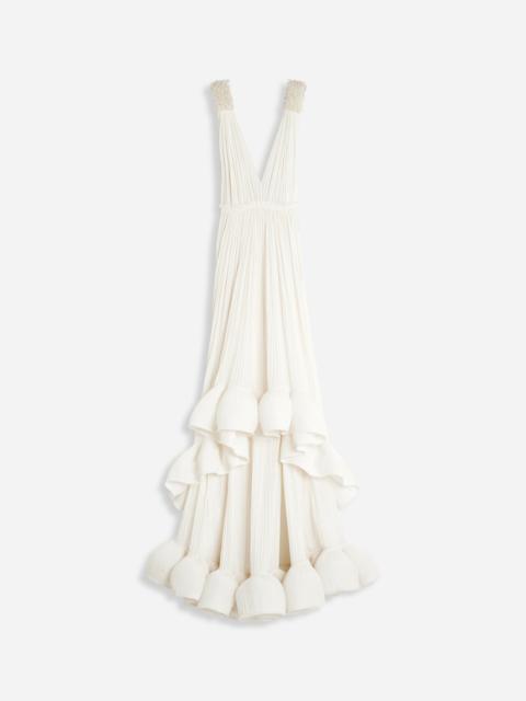 Lanvin FLOOR LENGHT EVENING GOWN IN CHARMEUSE