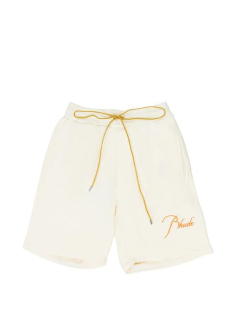 Rhude logo-detail sweatshorts