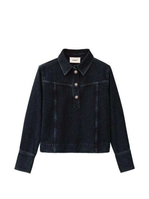 ba&sh Tavy buttoned-colar polo top