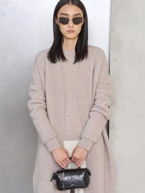 Boxy-fit wool and cashmere sweater - POWDER