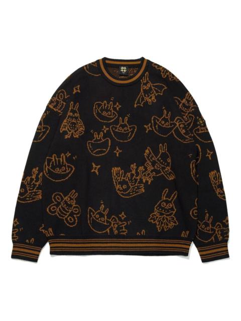 Li-Ning Li-Ning Rijindoujin All-Over Print Sweater 'Black Brown' AMBT007-2