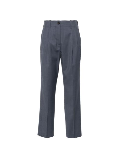 pleat-detail tailored trousers