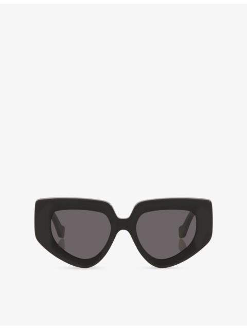Loewe LW40154U Anagram Square-Frame Acetate Sunglasses