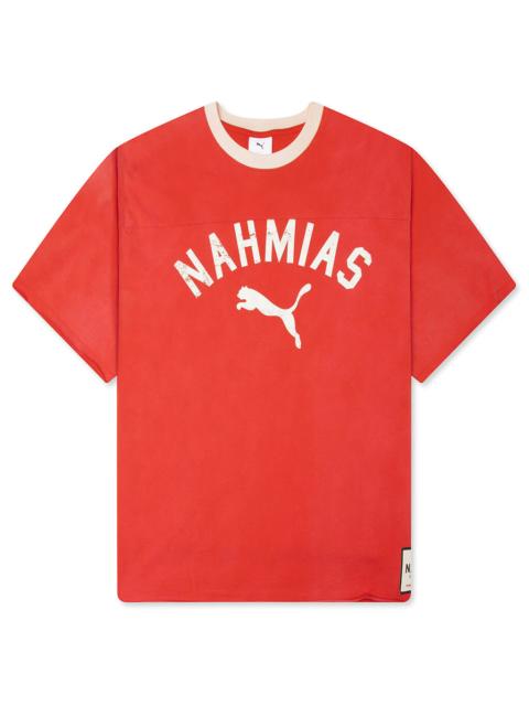 PUMA PUMA X NAHMIAS GRAPHIC TEE - CANDY APPLE