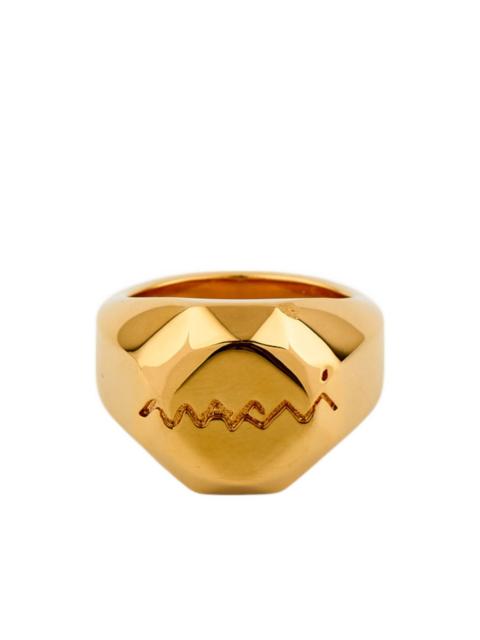 Marni embossed signet ring