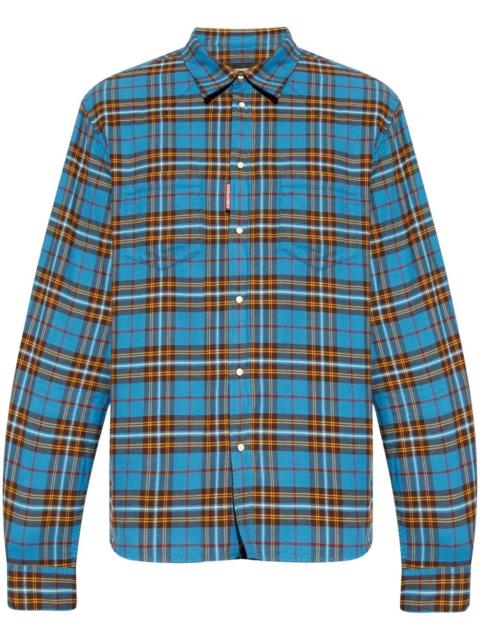 DSQUARED2 checked cotton shirt