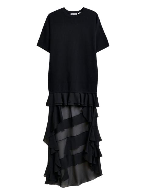 ESSENTIEL ANTWERP Imaille ruffled sheer mini dress