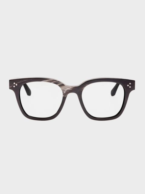 LINDA FARROW Sanchez Optical in Buffalo Horn and 925 Sterling Silver