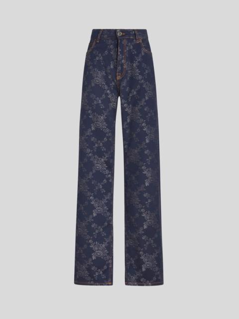 Etro BAGGY JACQUARD JEANS
