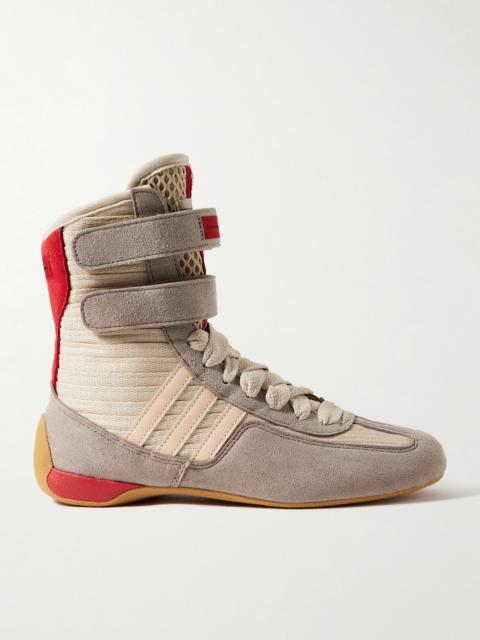 Stella McCartney Rasant 2.0 Vegan And Mesh-trimmed Canvas High-top Sneakers