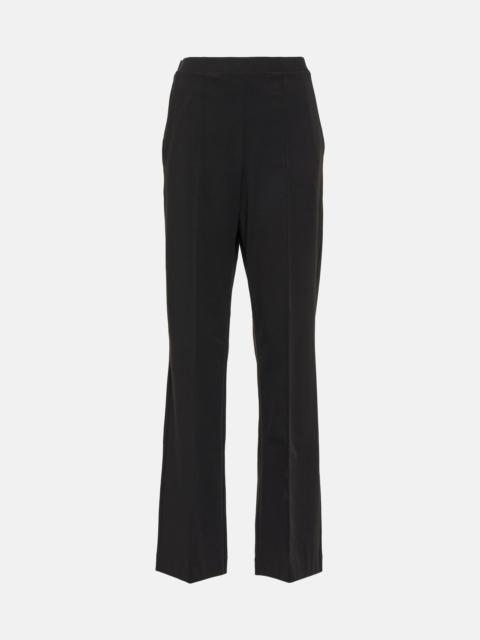 Max Mara Leisure Calca high-rise straight pants | REVERSIBLE