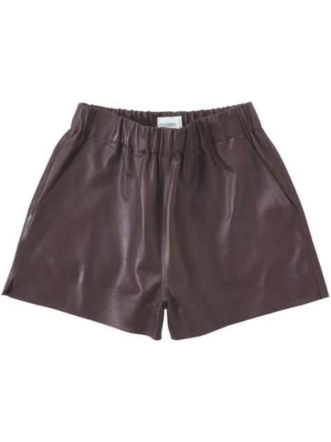 CLOSED elasticated-waist leather shorts
