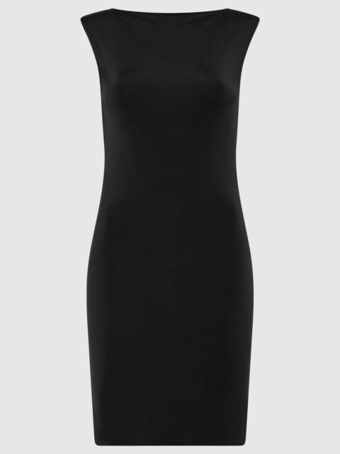 Cupro Jersey Mini Dress - Black