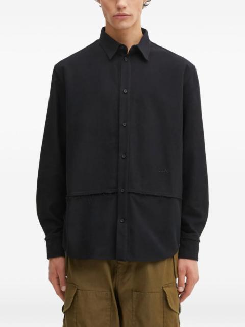 032c logo-embroidered shirt