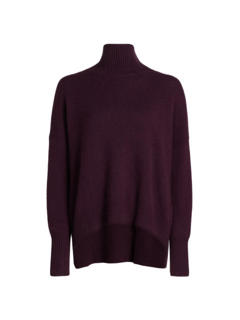 LISA YANG Women's Heidi Relaxed-Fit Cashmere Sweater - Mahogany