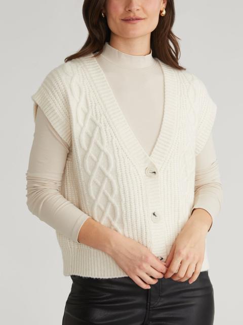 525 america Paige: Button Front Cable Vest