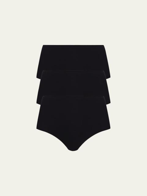 commando Classic High-Rise Microfiber Bikini Briefs, Pack of 3
