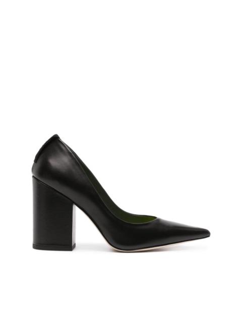 MSGM 100mm pointed-toe leather pumps