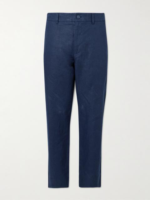 NN07 Aden 1454 Straight-Leg Linen Suit Trousers