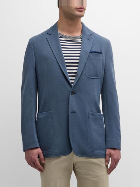 Men's Hadley Hand-Tailored Wool Pique Sport Jacket