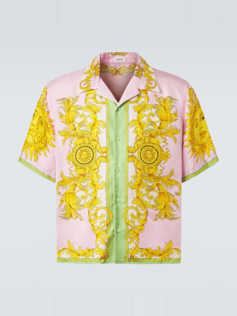 VERSACE Printed silk shirt