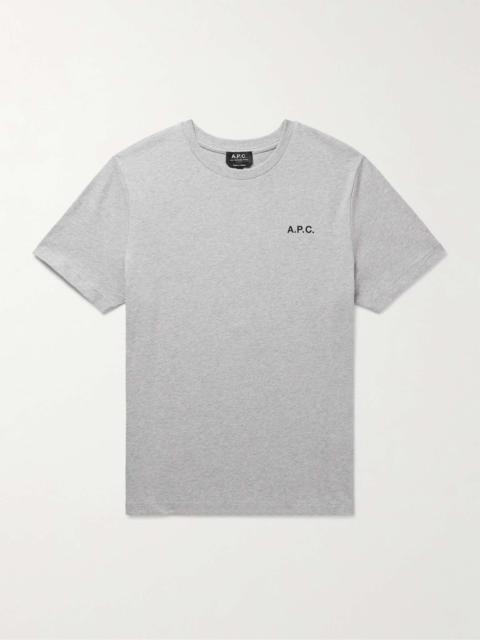 A.P.C. Wave Logo-Print Cotton-Jersey T-Shirt