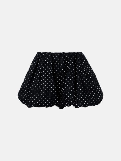 FAITHFULL Lucia polka-dot linen shorts