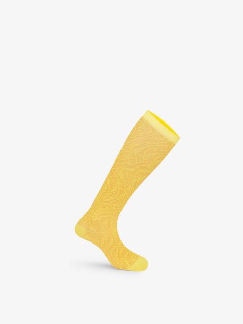 FENDI Yellow cotton socks