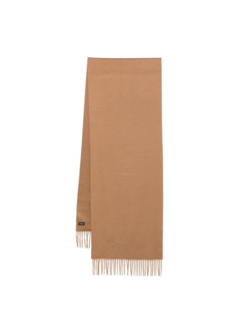 SAINT LAURENT logo-embroidered scarf
