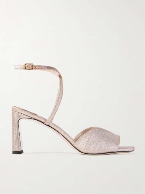 Karli 75 Lurex sandals Baby pink