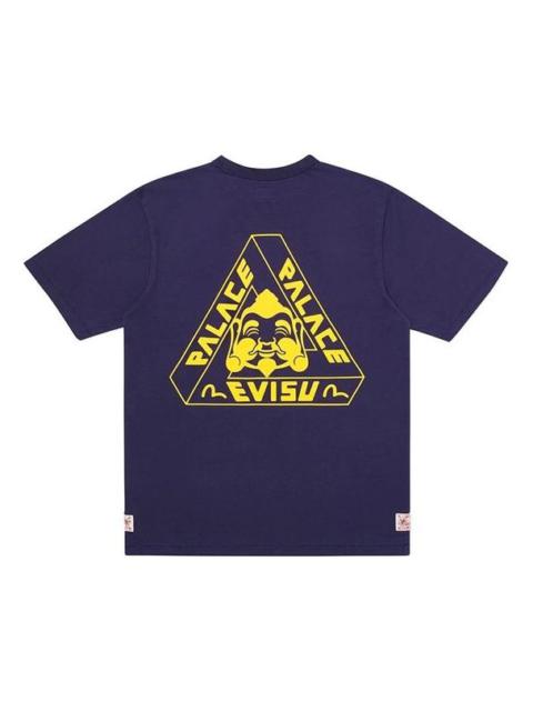 PALACE PALACE x EVISU PALACE Evisu Chest Logo Short Sleeve Unisex Blue PAL-SS20-009