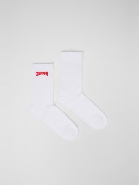 CAMPER Socks White short-length basics socks