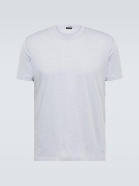 Cotton-blend jersey T-shirt