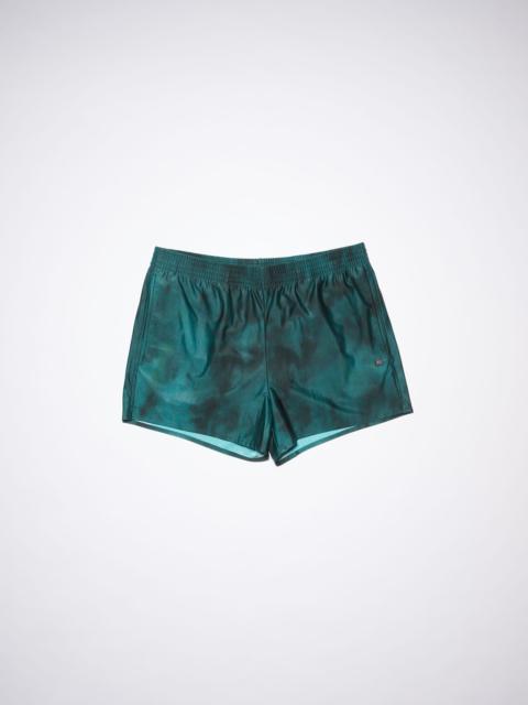 Acne Studios Cloud dye swim shorts - Emerald green