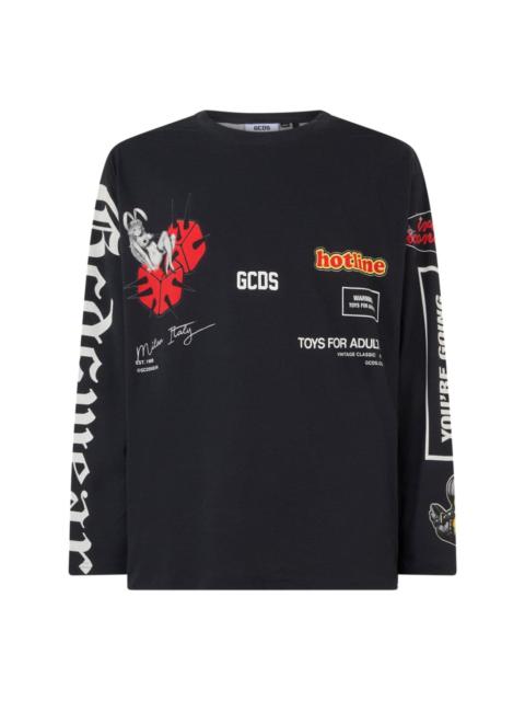 GCDS logo-print T-shirt