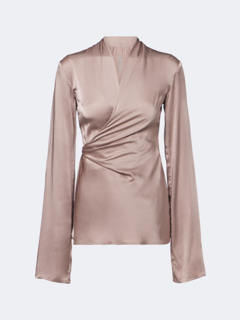 Rick Owens Laura draped satin top