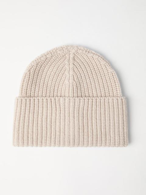 Brunello Cucinelli Cashmere English rib knit beanie
